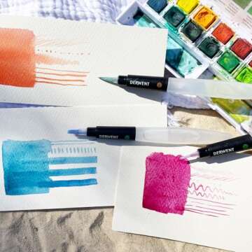 Derwent Waterbrush 3 Pack for Artists and Travelers