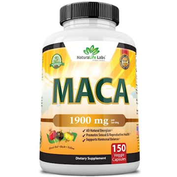 Organic Maca Root Capsules - Natural Energy & Hormonal Support