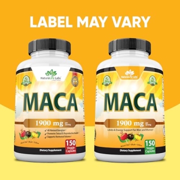 Organic Maca Root Capsules - Natural Energy & Hormonal Support