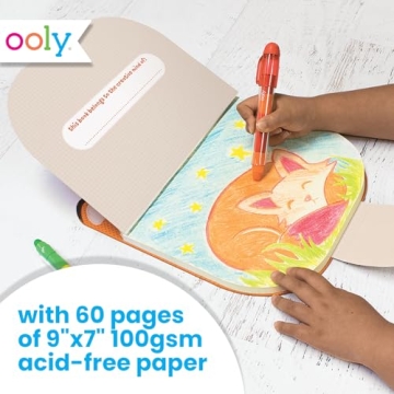 OOLY Carry Along Sketchbook for Kids - Fox Design