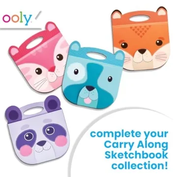OOLY Carry Along Sketchbook for Kids - Fox Design