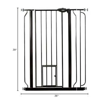 Carlson Extra Tall Walk Through Pet Gate with Small Pet Door