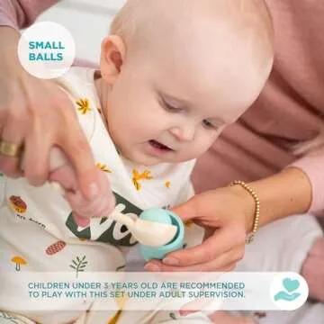 Ulanik Balls in Cups Toddler Montessori Toys for 1 Year Old + Kids Preschool Wooden Matching Games f...