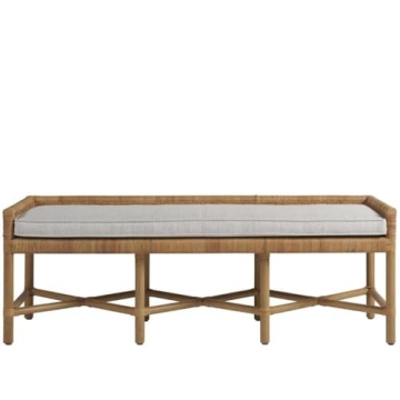 Coastal Living Escape Pull Up Dining Table Bench for Stylish Comfort and Functionality