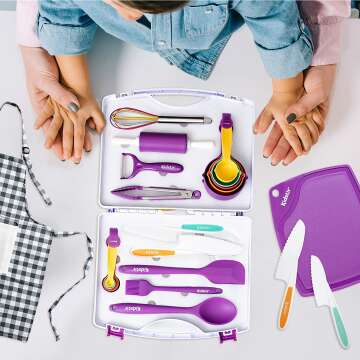 Kids Cooking Set - 34 Piece Baking Kit for Kids