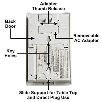 Kidde Carbon Monoxide Detector, Plug In Wall with 9-Volt Battery Backup, Digital LED Display