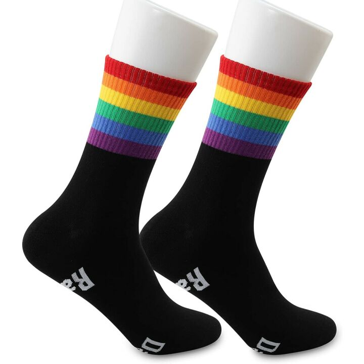 Gay Pride Socks - 2 Pairs for Men & Women