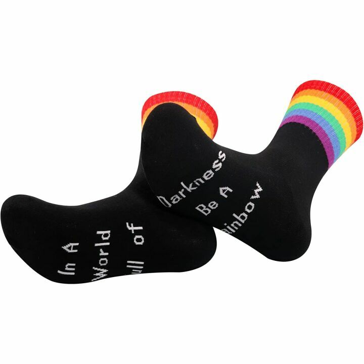 Gay Pride Socks - 2 Pairs for Men & Women