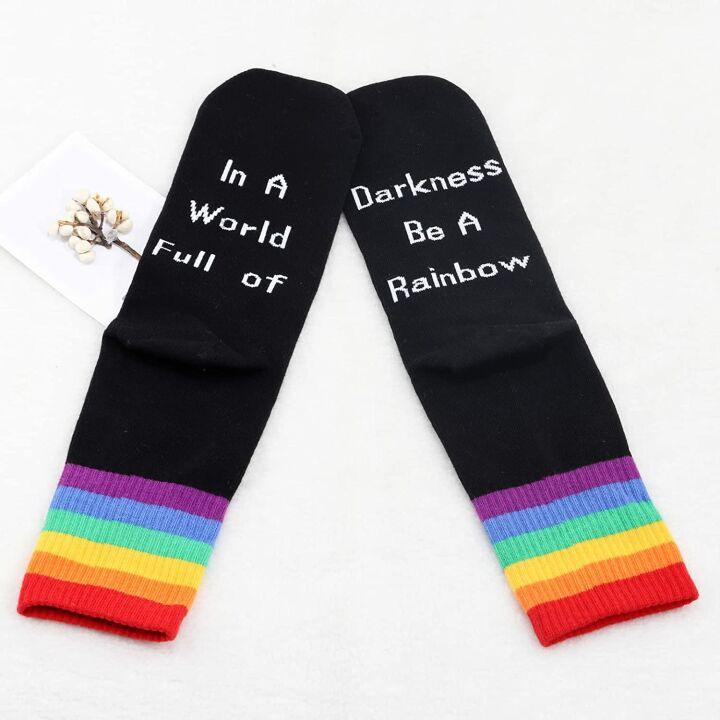 Gay Pride Socks - 2 Pairs for Men & Women