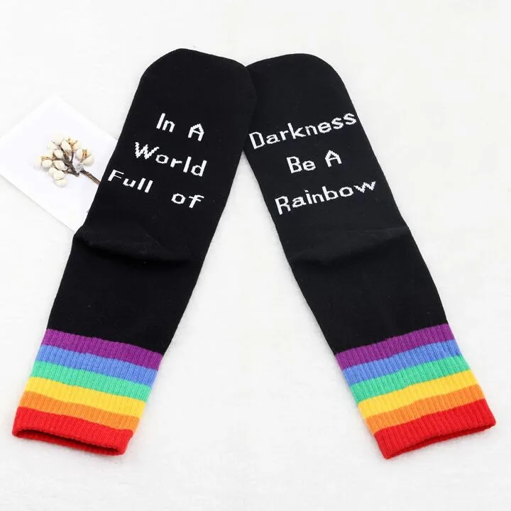 Gay Pride Socks - 2 Pairs for Men & Women