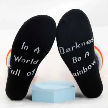 Gay Pride Socks - 2 Pairs for Men & Women