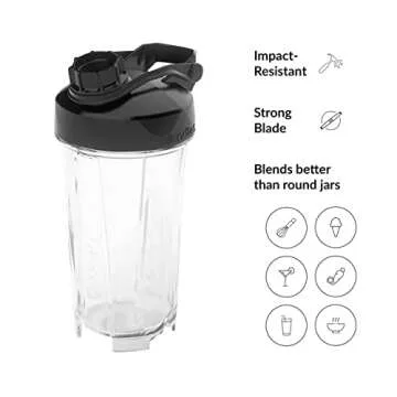Blendtec GO Travel Blender Cup - 30 oz Reusable Bottle
