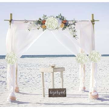 Real Touch White Hydrangea Artificial Flowers for Home