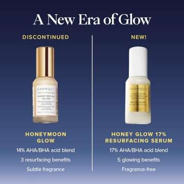 Farmacy Honey Halo & Honey Glow Bundle - Ceramide Face Moisturizer & 17% AHA & BHA Resurfacing Night Serum