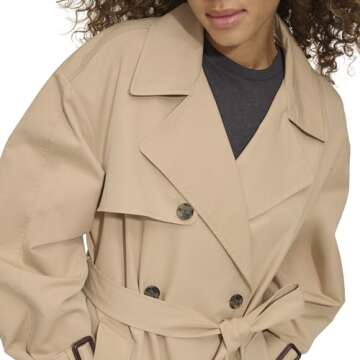 Levi's Women's Belted Trench Coat, Khaki