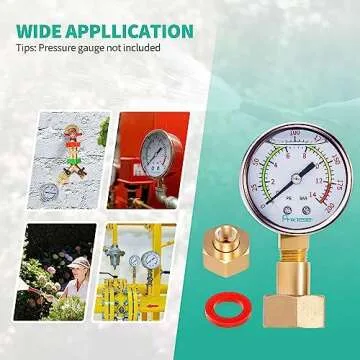 Minimprover 2PCS Brass Hex Swivel 1/4" NPT to 3/4 inch Female GHT Garden Hose Thread Connector Adapter,Garden Hose Pipe Fitting For Fuel/AIR/Water/Oil/Gas WOG