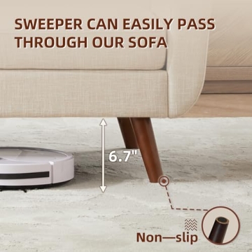 Tbfit 65" Loveseat Sofa - Stylish Mid Century Modern Comfort