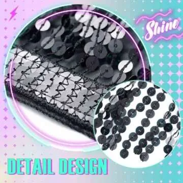 Zoestar Sequin Tassel Hip Scarf for Dance Performances