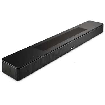 Bose Smart Soundbar 600 with Dolby Atmos, Bluetooth Wireless Sound Bar for TV with Built-in Microphone and Alexa Voice Control, Black