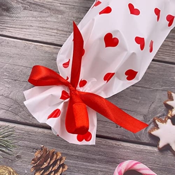 Enjonar 24pcs Red Heart Party Favor Gift Bags