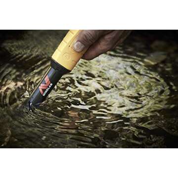 Minelab PRO-FIND 35 Waterproof Pinpointer Metal Detector for Experts with Tone ID & Adjustable Sensitivity (Built-in Flashlight, Holster & Lanyard Included)