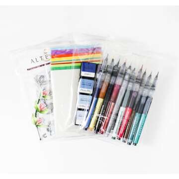 Altenew Medium Storage Pouches 10 PCS, Clear Poly Zipper Pouch, Multi-Purpose Clear Zipper Pouches, ...