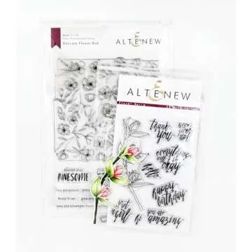 Altenew Medium Storage Pouches 10 PCS, Clear Poly Zipper Pouch, Multi-Purpose Clear Zipper Pouches, Ideal for Storing Stamps, Dies, Inks, Brushes, Pencils, Washi Tape, & Paper Crafting Tools