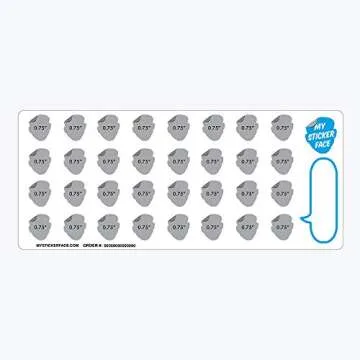 Custom Face Stickers, Pet Stickers, Stickers of Your Face, 0.75" Sticker Sheet - 5 Sheets - Custom Gift
