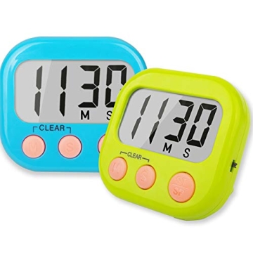 Classroom Timers for Teachers & Kids - Large Magnetic Digital Timer 2 Pack