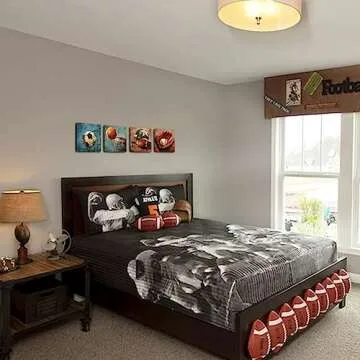 4PC Sports Canvas Wall Art for Boys Room Decor