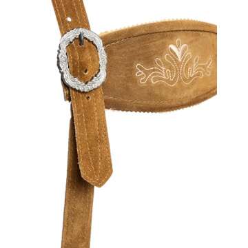 Authentic Bavarian Knee-Length Lederhosen for Men