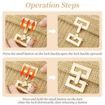 WEIMZC Small Straw Purse for Women Stylish Crossbody