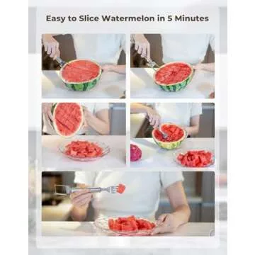 CripsTaste Watermelon Fork Cutter Slicer Tool for Outdoor Fun