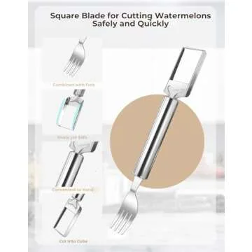CripsTaste Watermelon Fork Cutter Slicer Tool for Outdoor Fun