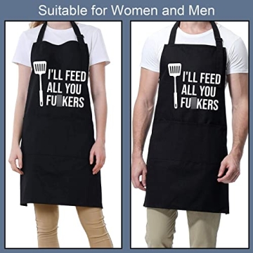 Funny Cooking Aprons for Men & Women - Top Gift Idea