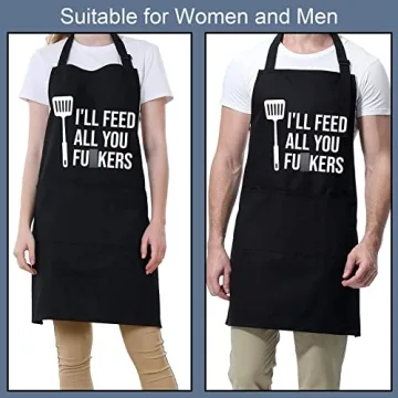 Funny Cooking Aprons for Men & Women - Top Gift Idea