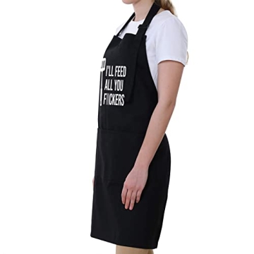 Funny Cooking Aprons for Men & Women - Top Gift Idea