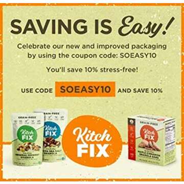 Kitchfix Grain Free Paleo Granola Original 3-Pack | Vegan Plant-Based Protein | Gluten-Free, Low Sugar, Low Carb Granola | 10oz