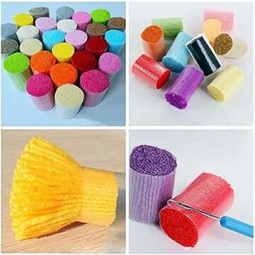 Red Christmas Tree Latch Hook Pillow Kits for Adults and Kids Beginner Handmade Needle Crochet Yarn Kits Embroidery Cushion Hook and Latch Kit Pillow Cover Rug Home Sofa Decoration 43x43cm(2)