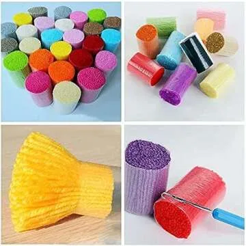 Red Christmas Tree Latch Hook Pillow Kits for Adults and Kids Beginner Handmade Needle Crochet Yarn Kits Embroidery Cushion Hook and Latch Kit Pillow Cover Rug Home Sofa Decoration 43x43cm(2)