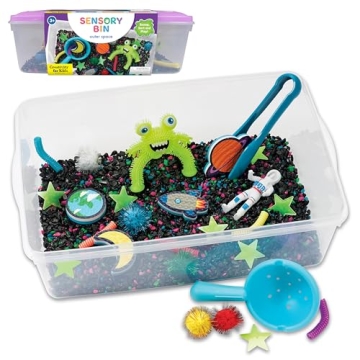 Creativity for Kids Sensory Bin: Outer Space Toys - Preschool and Toddler Sensory Toys, Kids Gifts f...