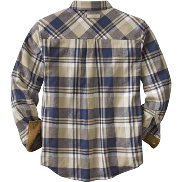 Men's Buck Camp Flannel Shirt in Shale - X-Large