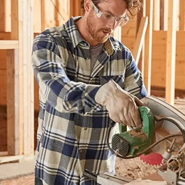 Men's Buck Camp Flannel Shirt in Shale - X-Large