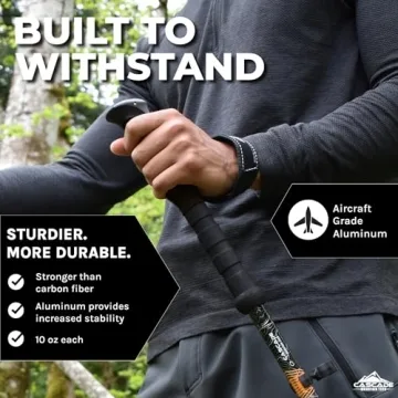 Trekking Poles - Adjustable Aluminum Hiking Sticks