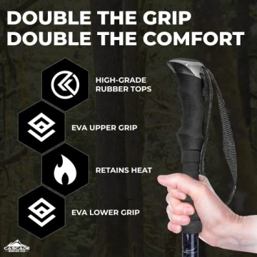 Trekking Poles - Adjustable Aluminum Hiking Sticks