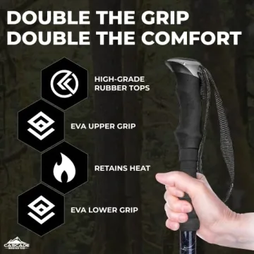 Trekking Poles - Adjustable Aluminum Hiking Sticks