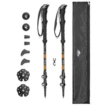 Trekking Poles - Adjustable Aluminum Hiking Sticks