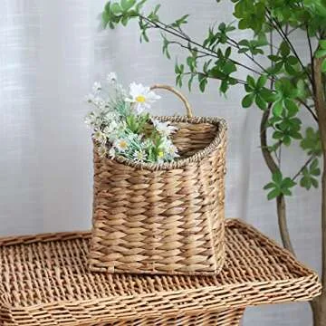 GYASVWU Woven Hanging Basket - Eco-Friendly Wall Decor