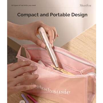 MelodySusie Portable Electric Nail Drill for Home Salon Use
