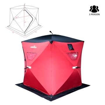 THUNDERBAY Ice Cube 3-4 Man Portable Ice Shelter
